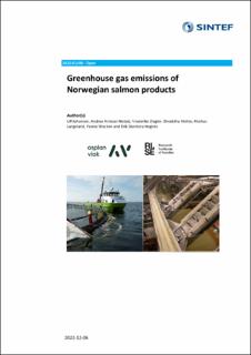 Greenhouse gas emissions of Norwegian salmon products